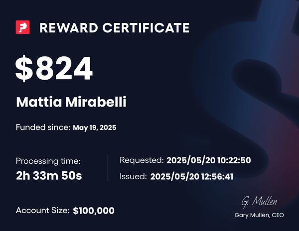 Trader Certificate #7